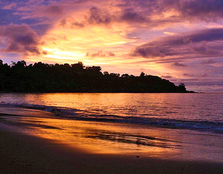 Honeymoon sunset Costa Rica