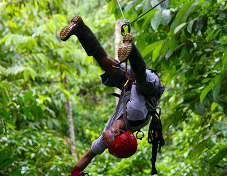 Fun zipline Costa Rica